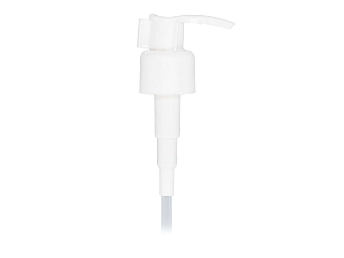 24/410 Finish, White, Pumps, Lotion, Smooth, Lock Up, Ship Clip, 1cc, 6 3/8" DT