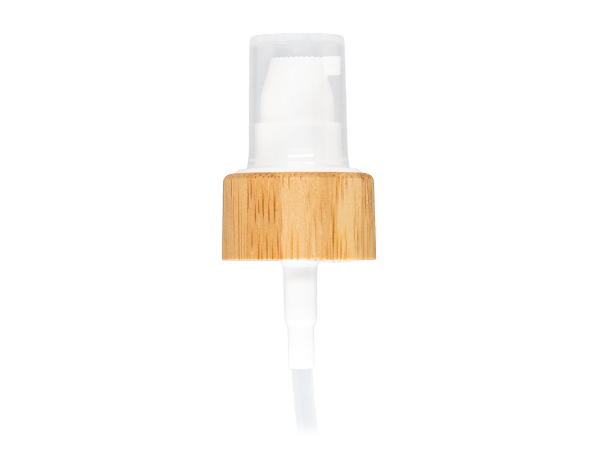 24/410 Finish, White/Wood, Pumps, Treatment, Wood Shell, Clear Hood, 7" DT