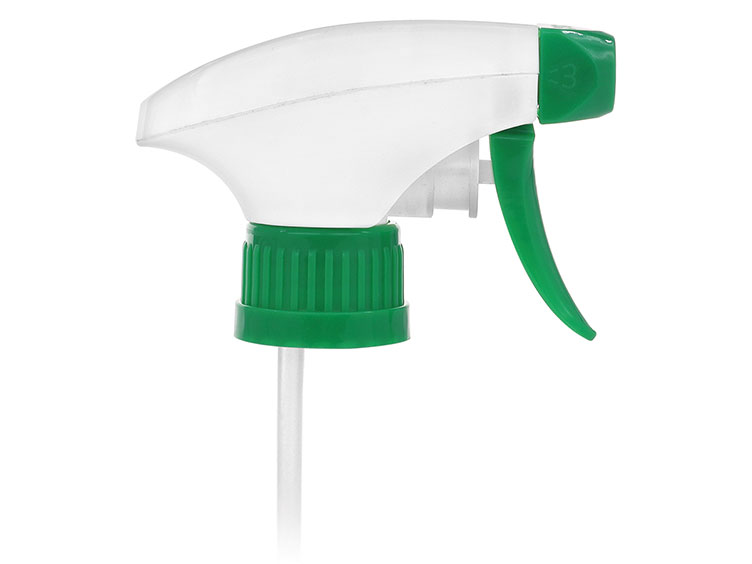 28mm Ratchet Finish, White/Green, Sprayers, Trigger, Spray/Stream/Stop, 9 5/8" DT