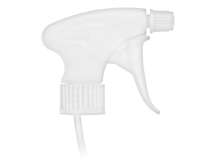 28/410 Finish, White, Sprayers, Trigger, Adjustable Nozzle, 8 1/4" DT, Filter