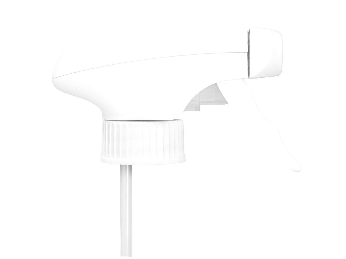 28/400 Finish, White, Sprayers, Trigger, Opus, Spray/Stream/Stop, 5 11/16" DT