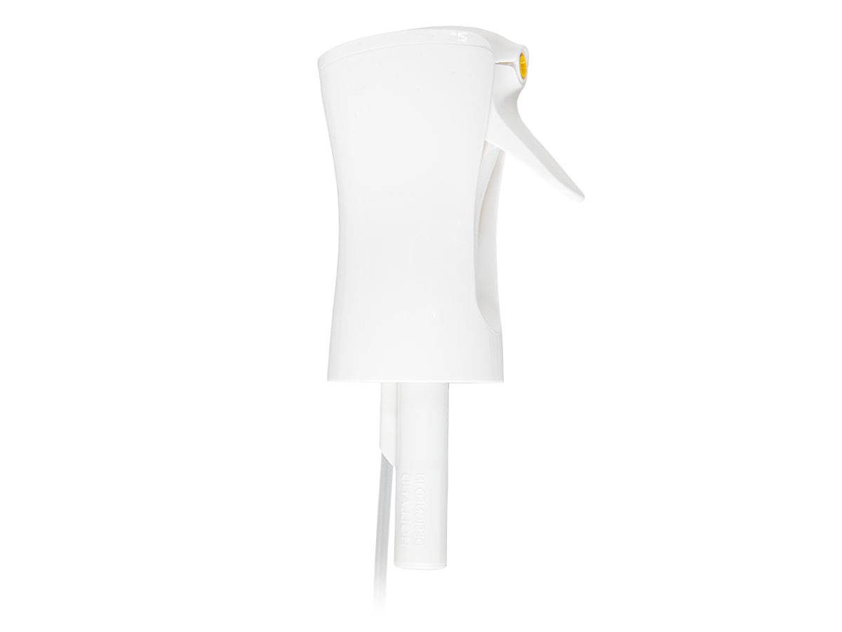 30mm Finish, White, Sprayers, Trigger, Flairosol, Foamer Nozzle, 7 3/4" DT