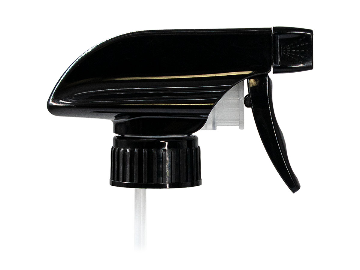 28/400 Finish, Black, Sprayers, Trigger, Spray/Stream/Off, 9 1/2" DT