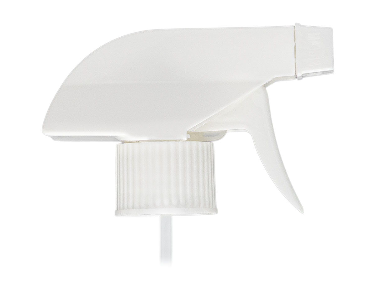 28/410 Finish, White, Sprayers, Trigger, Spray/Stream/Off, 10 1/8" DT