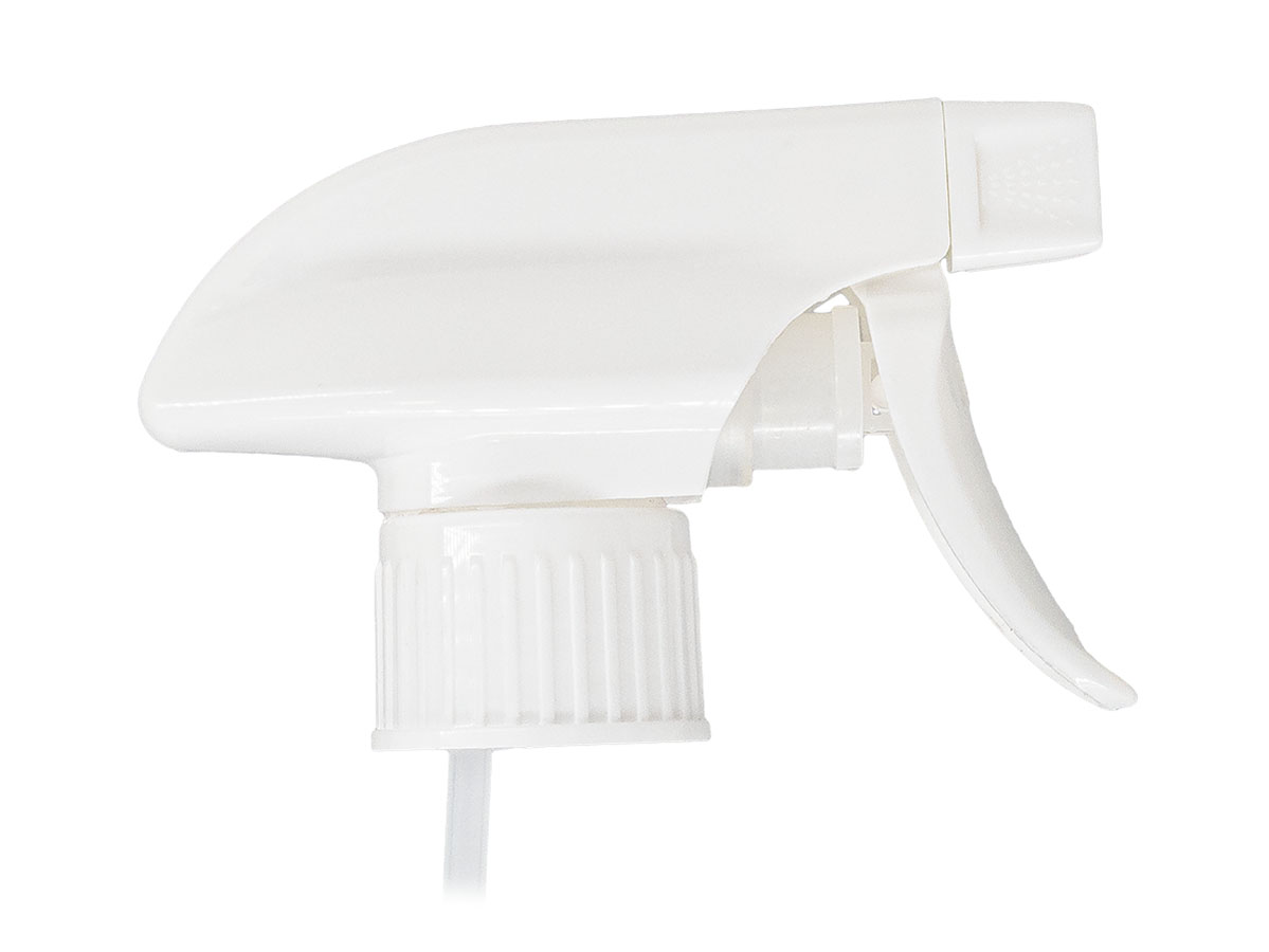 28/410 Finish, White, Sprayers, Trigger, Spray/Stream/Off, 10 1/2" DT