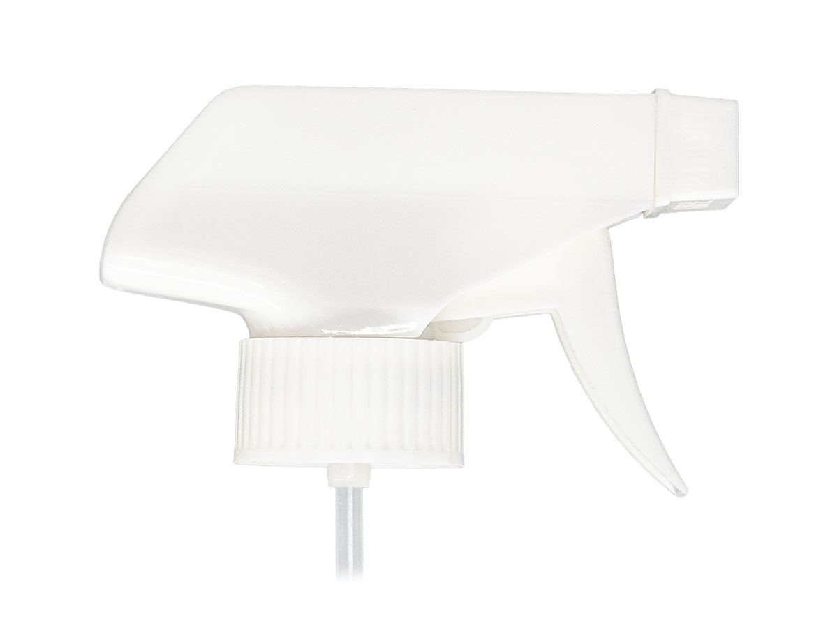 28/400 Finish, White, Sprayers, Trigger, Spray/Stream/Off, 8 7/8" DT