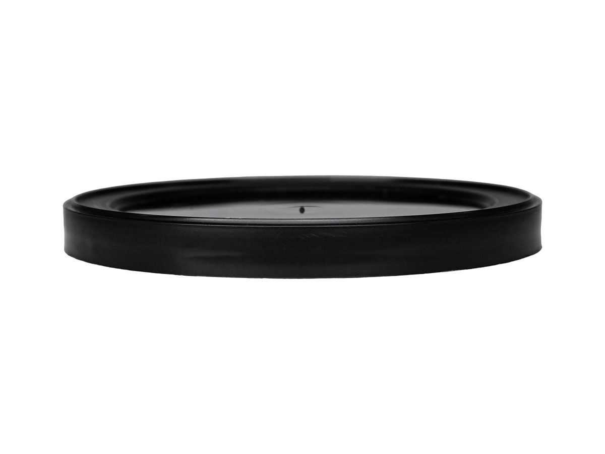 Black, Lids, Other, Round, 3 1/2" Dia, Stacking Ring