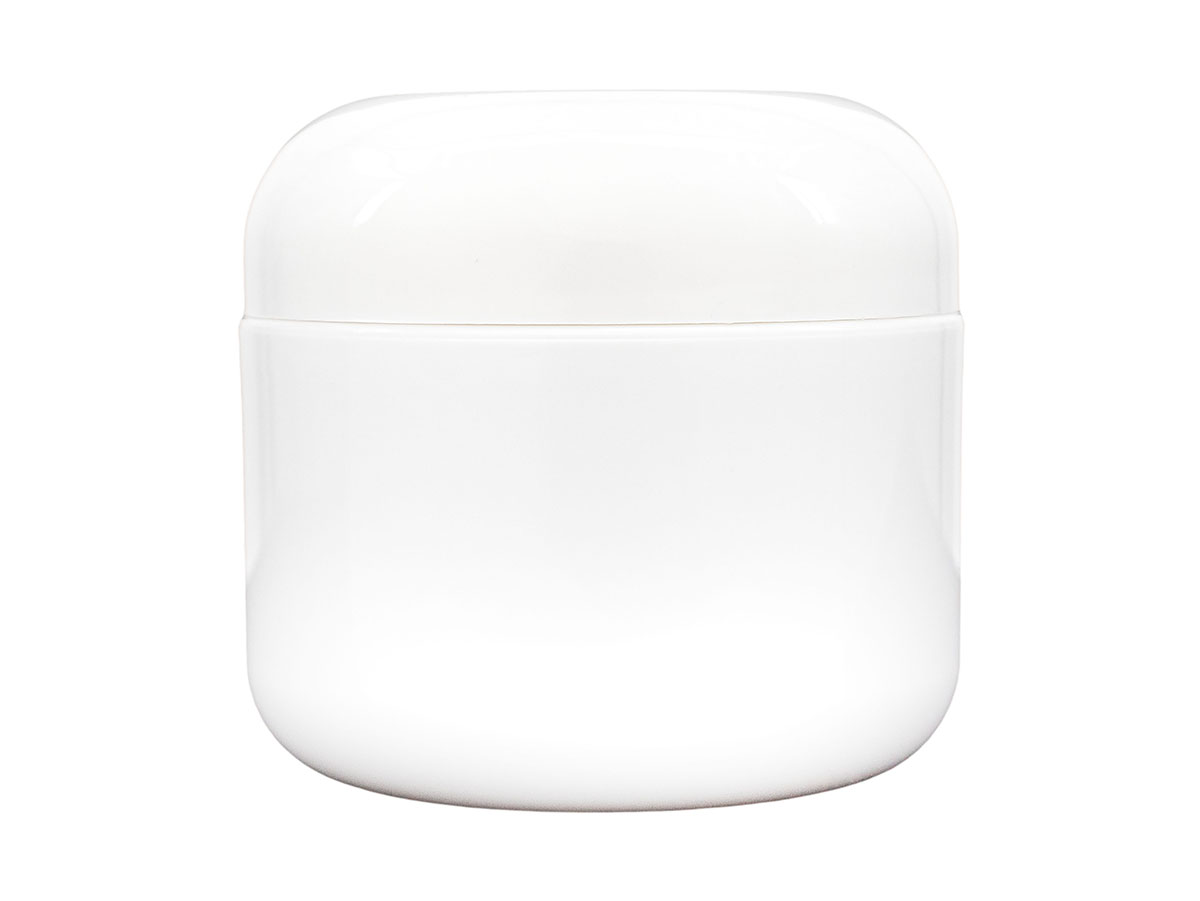 2 oz., 58/400 Finish, White, Sets, Jars/Caps, PP, Double Wall Round, Heat Seal Liner
