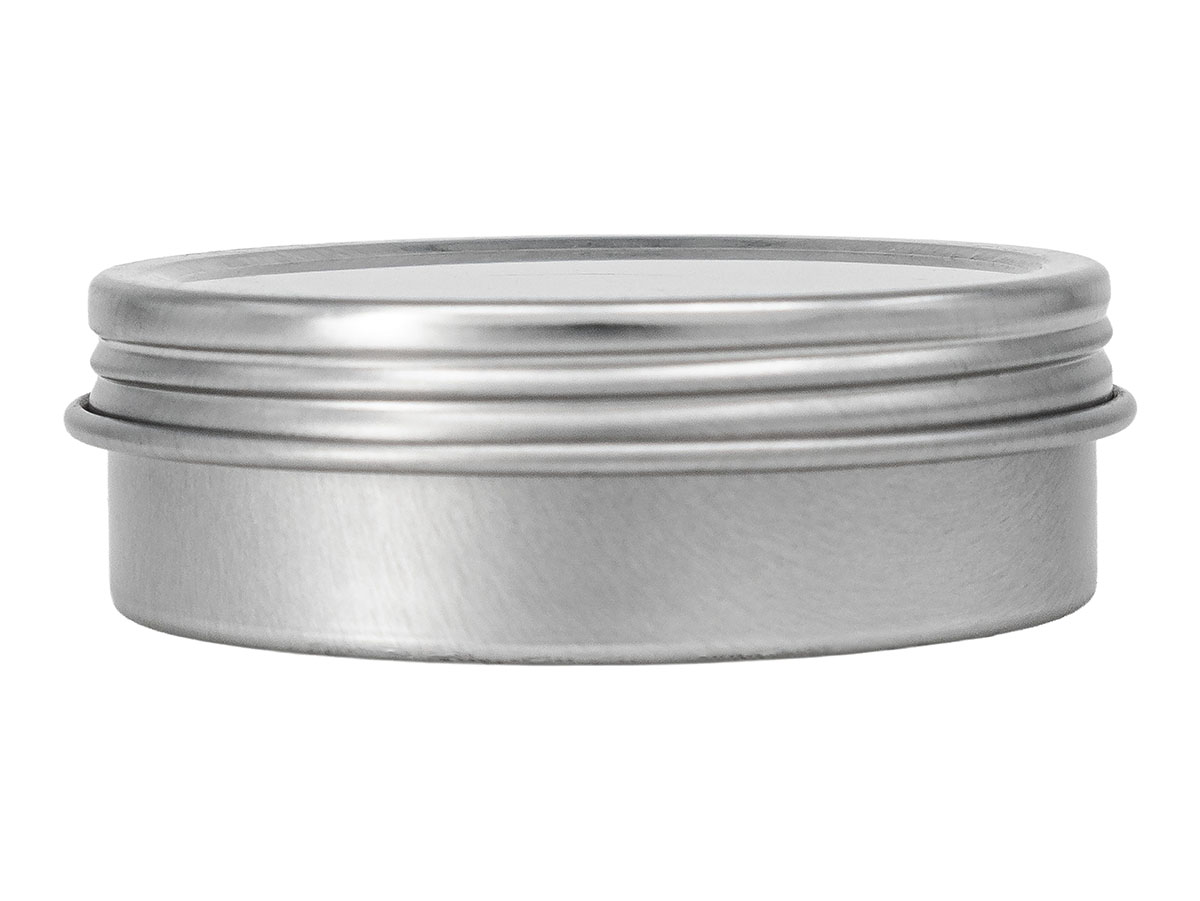 2 oz., 63mm Finish, Silver, Sets, Tins/Lids, Round, 2 3/8" Dia X 7/8" Tall