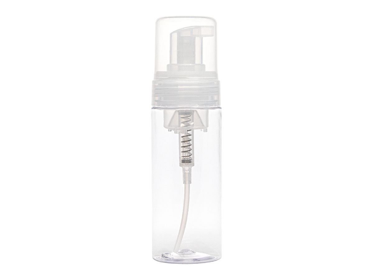 5 oz., 43mm Finish, Clear/Natural, Sets, Bottles/Pumps, PET, Foamer Style Cylinder Round
