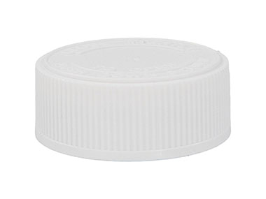 38/400 Finish, White, Caps, CRC, Fine Ribbed, Pulp/HS Lnr