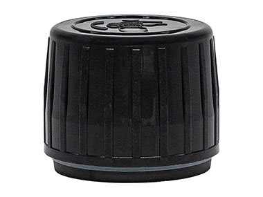 28mm Te Finish, Black, Caps, Crc, Ribbed, Pictorial, Foam Lnr