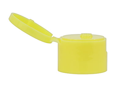 24/410 Finish, Yellow, Caps, Dispensing, Smooth, Snap-Top, .112" Orf