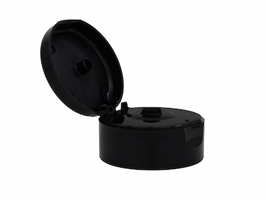 22/400 Finish, Black, Caps, Dispensing, Smooth, Snap-Top, .245" Orf