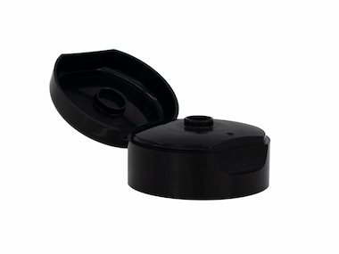 22/400 Finish, Black, Caps, Dispensing, Smooth, Snap-Top, .251" Orf