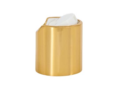 20/410 Finish, Gold/White, Caps, Dispensing, Metal Shell, Disc-Top, .257" Orf