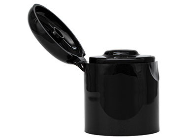 24/415 Finish, Black, Caps, Dispensing, Smooth, Snap-Top, .115" Orf