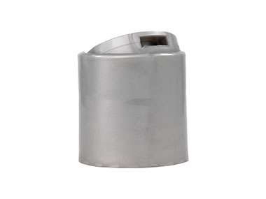24/410 Finish, Silver, Caps, Dispensing, Smooth, Disc-Top, .315" Orf, (D)