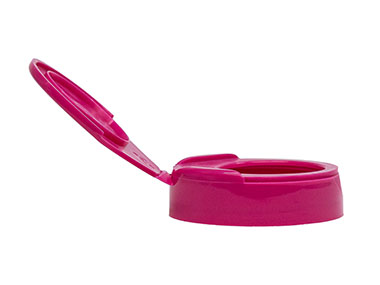 45/400 Finish, Pink, Caps, Dispensing, Smooth, Snap-Top, 1.27" Orf, HS Lnr