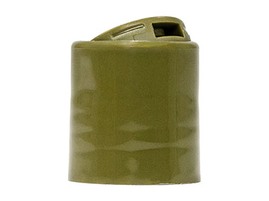 20/410 Finish, Olive Green, Caps, Dispensing, Smooth, Disc-Top, .275" Orf, HS Lnr, (D)