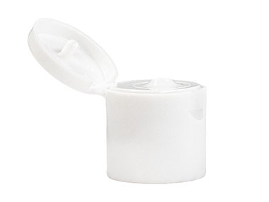 24/415 Finish, White, Caps, Dispensing, Smooth, Snap-Top, .121" Orf, HS Lnr