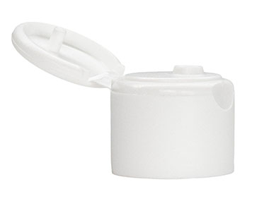 24/410 Finish, White, Caps, Dispensing, Matte, Snap-Top, .109" Orf