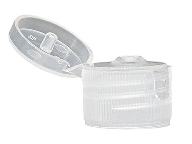 20/410 Finish, Natural, Caps, Dispensing, Fine Ribbed, Snap-Top, .111" Orf