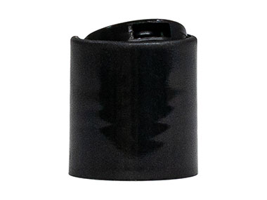 20/410 Finish, Black, Caps, Dispensing, Smooth, Disc-Top, .282" Orf, (F)