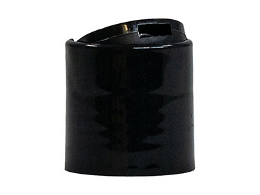 24/410 Finish, Black, Caps, Dispensing, Smooth, Disc-Top, .312" Orf, (D)