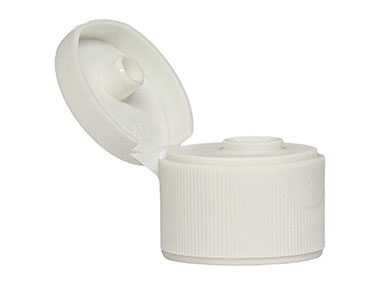 24/410 Finish, White, Caps, Dispensing, Fine Ribbed, Snap-Top, .240" Orf