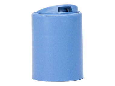 24/415 Finish, Blue, Caps, Dispensing, Smooth, Disc-Top, .315" Orf, (D)
