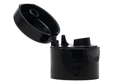 24/410 Finish, Black, Caps, Dispensing, Smooth, Snap-Top, .245" Orf, HS Lnr