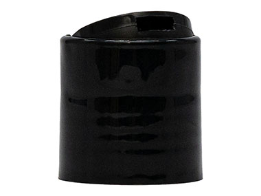 24/410 Finish, Black, Caps, Dispensing, Smooth, Disc-Top, .310" Orf, PS Lnr, (D)