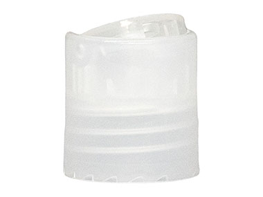 20/410 Finish, Natural, Caps, Dispensing, Smooth, Disc-Top, .265" Orf, PS Lnr, (F)