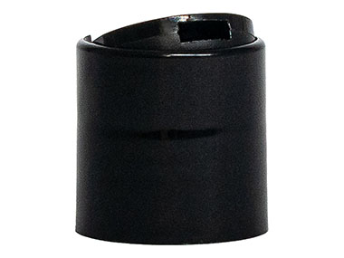 24/410 Finish, Black, Caps, Dispensing, Smooth, Disc-Top, .311" Orf, (D)