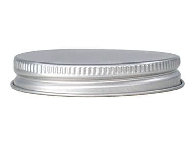 58/400 Finish, Silver, Caps, Metal, Ribbed Neck, Foam Lnr