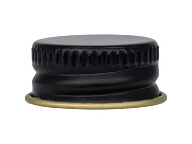 20/400 Finish, Black, Caps, Metal, Ribbed Neck, Pulp Lnr