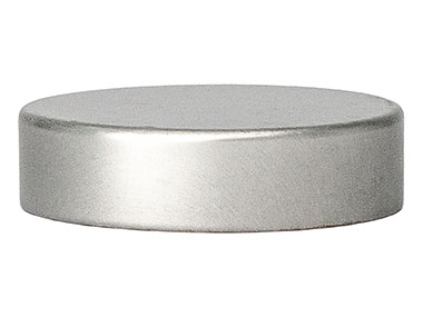 38/400 Finish, Silver, Caps, Metal, Smooth, Foam Lnr