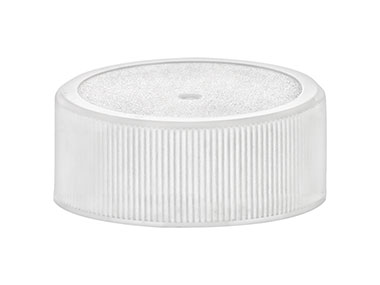 28/400 Finish, White, Caps, Fine Ribbed, Stipple Top, HS Lnr