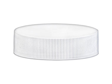 43/400 Finish, White, Caps, Fine Ribbed, Smooth Top, HS Lnr