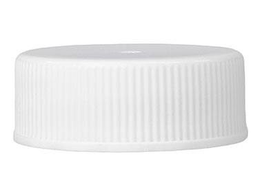 28/400 Finish, White, Caps, Fine Ribbed, Smooth Top, Foam Lnr