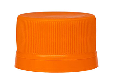 28mm TE Finish, Orange, Caps, Fine Ribbed, Beverage Style, Matte Top, EVA Lnr