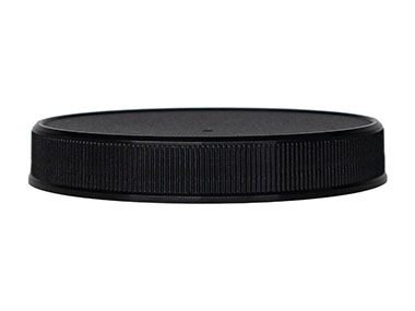 89/400 Finish, Black, Caps, Fine Ribbed, Stipple Top, Linerless