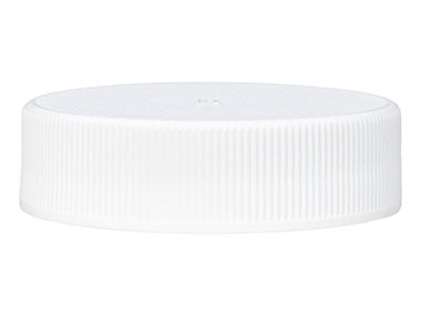 38/400 Finish, White, Caps, Fine Ribbed, Vented, Stipple Top, Dual Lnr, Foam And HS