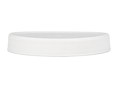 89/400 Finish, White, Caps, Fine Ribbed, Smooth Top, Stacking Ring, HS Lnr