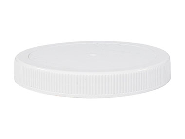 110/400 Finish, White, Caps, PP, Fine Ribbed, Matte Top, HS Lnr