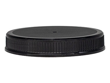 89/400 Finish, Black, Caps, Fine Ribbed, Matte Top, Vented HS Lnr