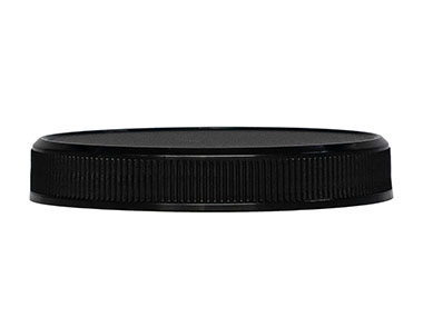 70/400 Finish, Black, Caps, Fine Ribbed, Matte Top, Pulp/Hs Lnr