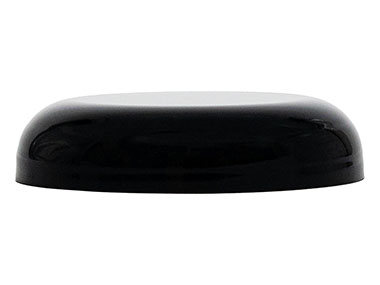 70/400 Finish, Black, Caps, Smooth, Dome Style, Linerless