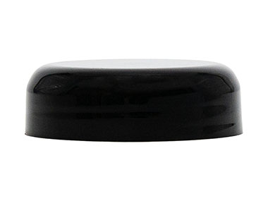 58/400 Finish, Black, Caps, Smooth, Dome Style, Foam Lnr